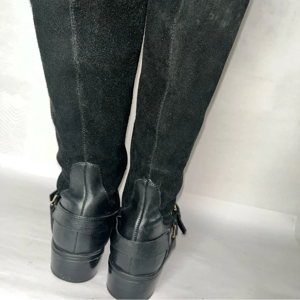 RALPH LAUREN Mila Black Leather Equestrian Boot size 7B - Picture 7 of 10